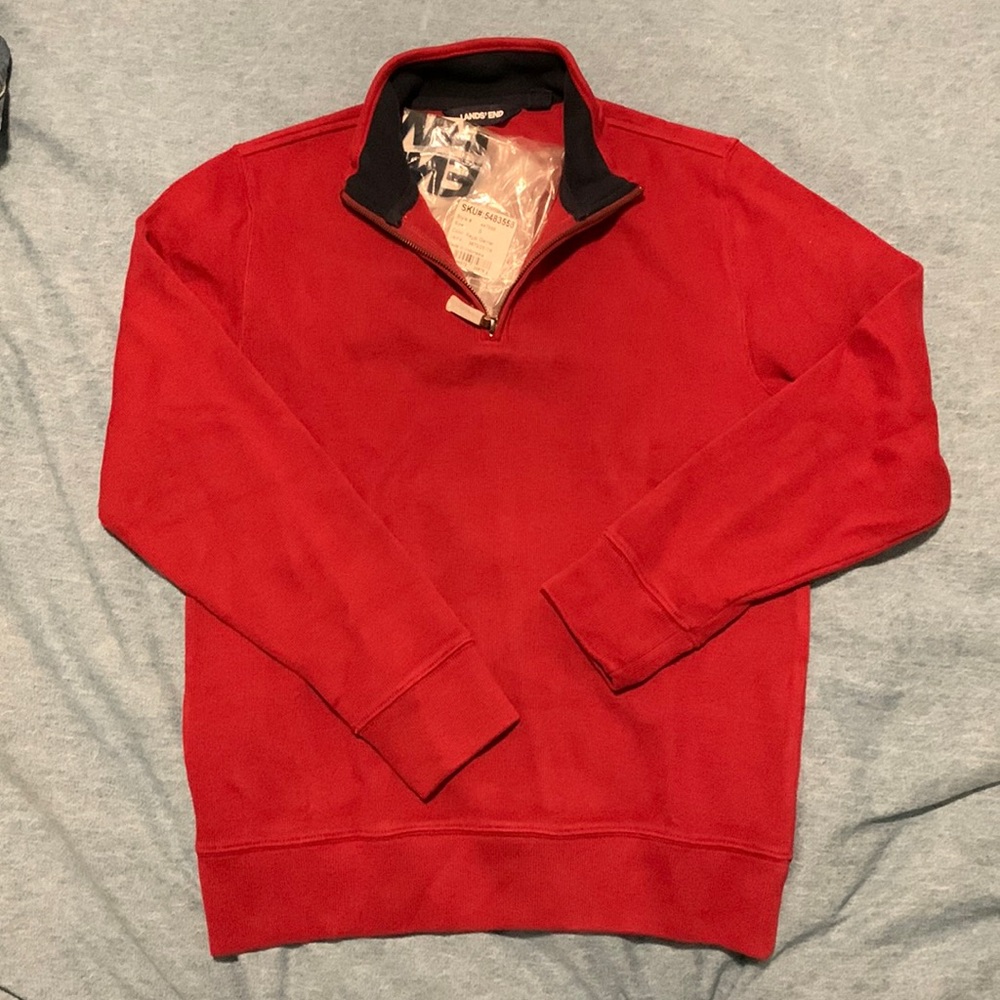 Lands End Bedford Quarter Zip sweater